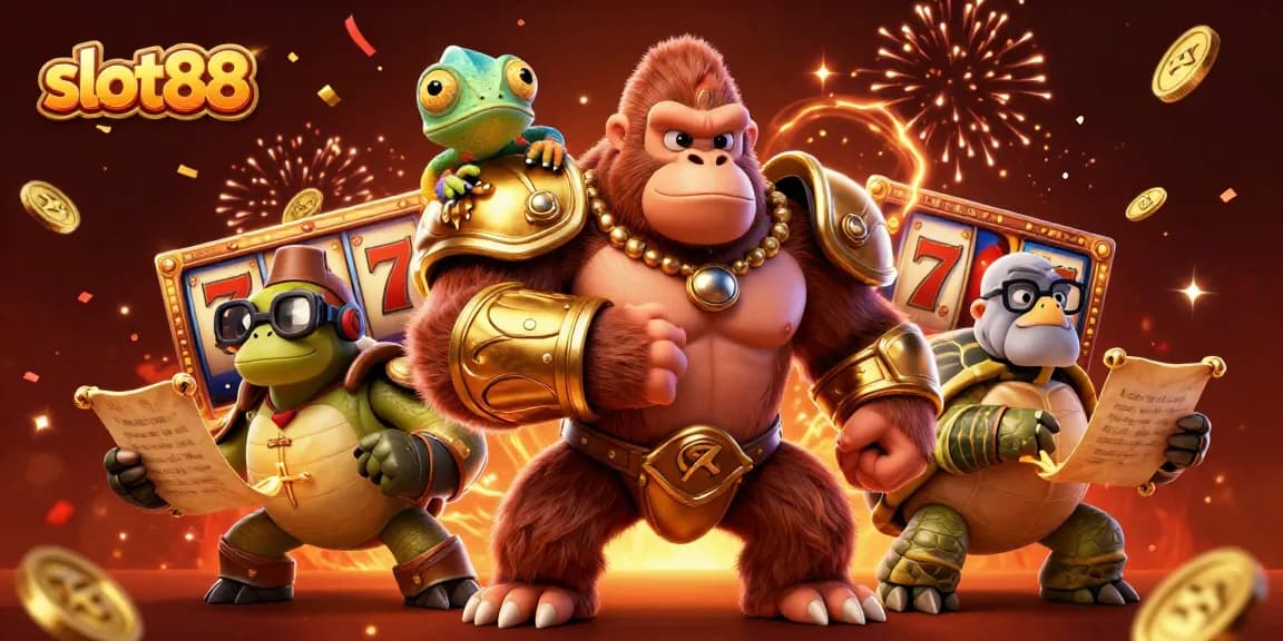 Menangkan jackpot besar di slot88 dengan para karakter menarik dalam ilustrasi kasino 3D yang memukau.