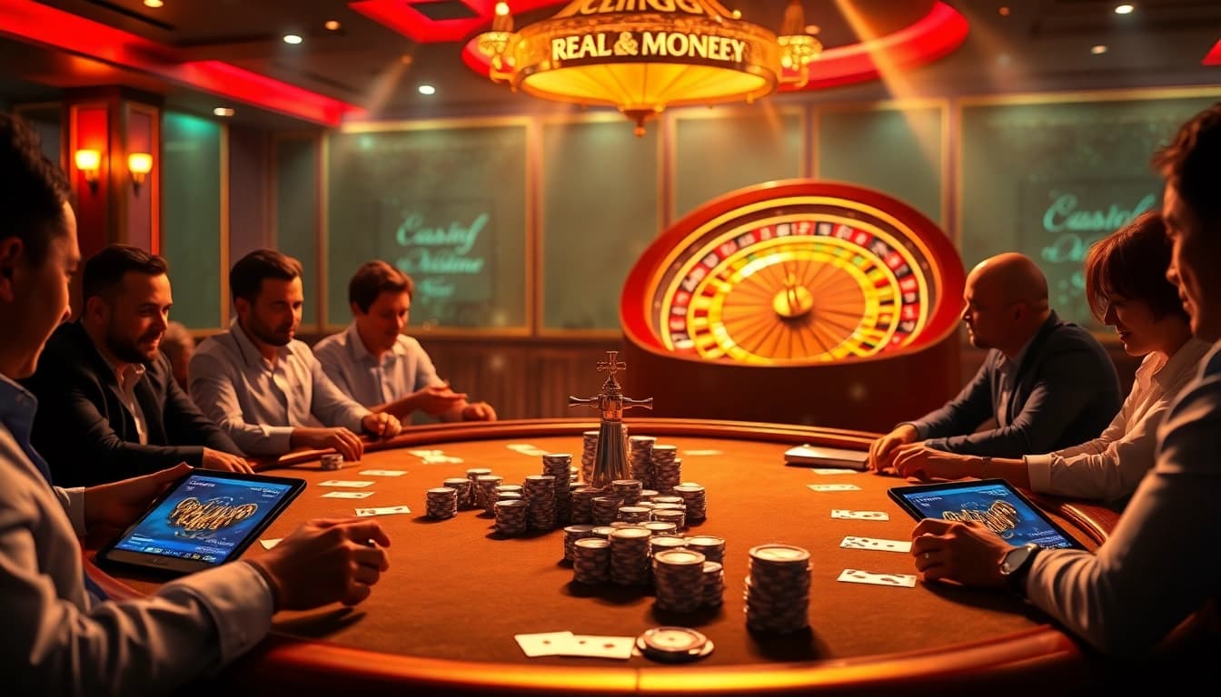 Experience excitement at ClubGG real money poker tables with luxurious chips and cards.