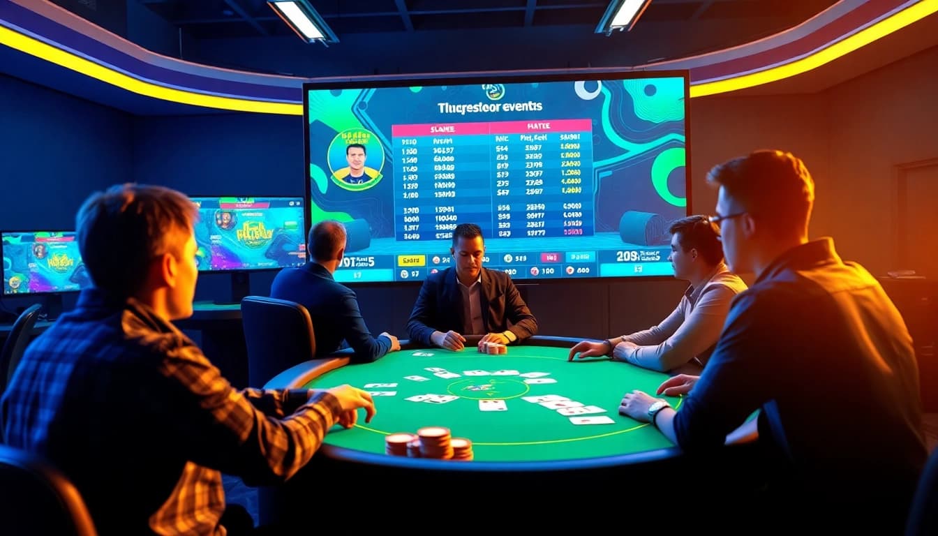 Engaging scene of online betting at https://789bet.events/ with players enjoying a virtual poker game.