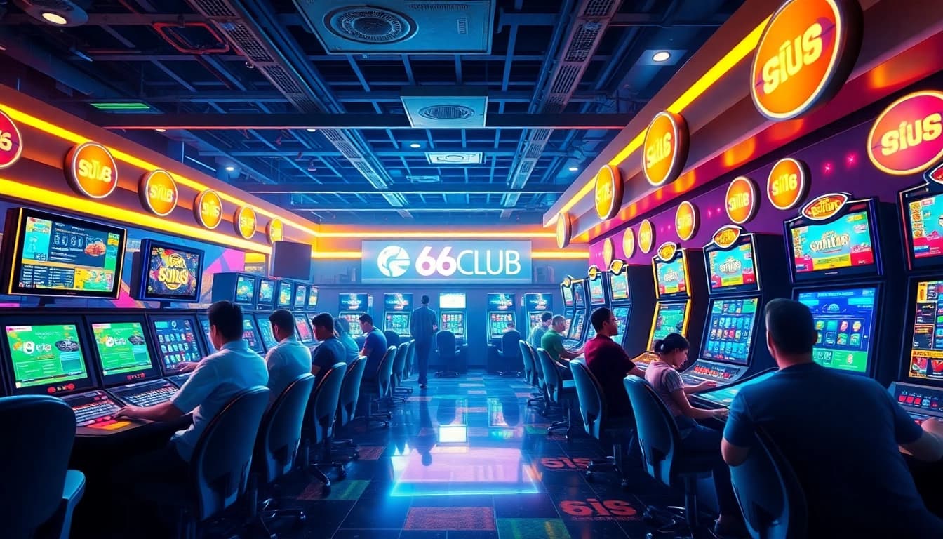 Exciting online gaming environment at https://66club.us.com/ showcasing dynamic casino activities with vibrant colors.