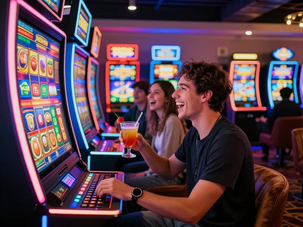 Rasakan sensasi menang di situs slot gacor dengan teman-teman dalam suasana kasino yang meriah.