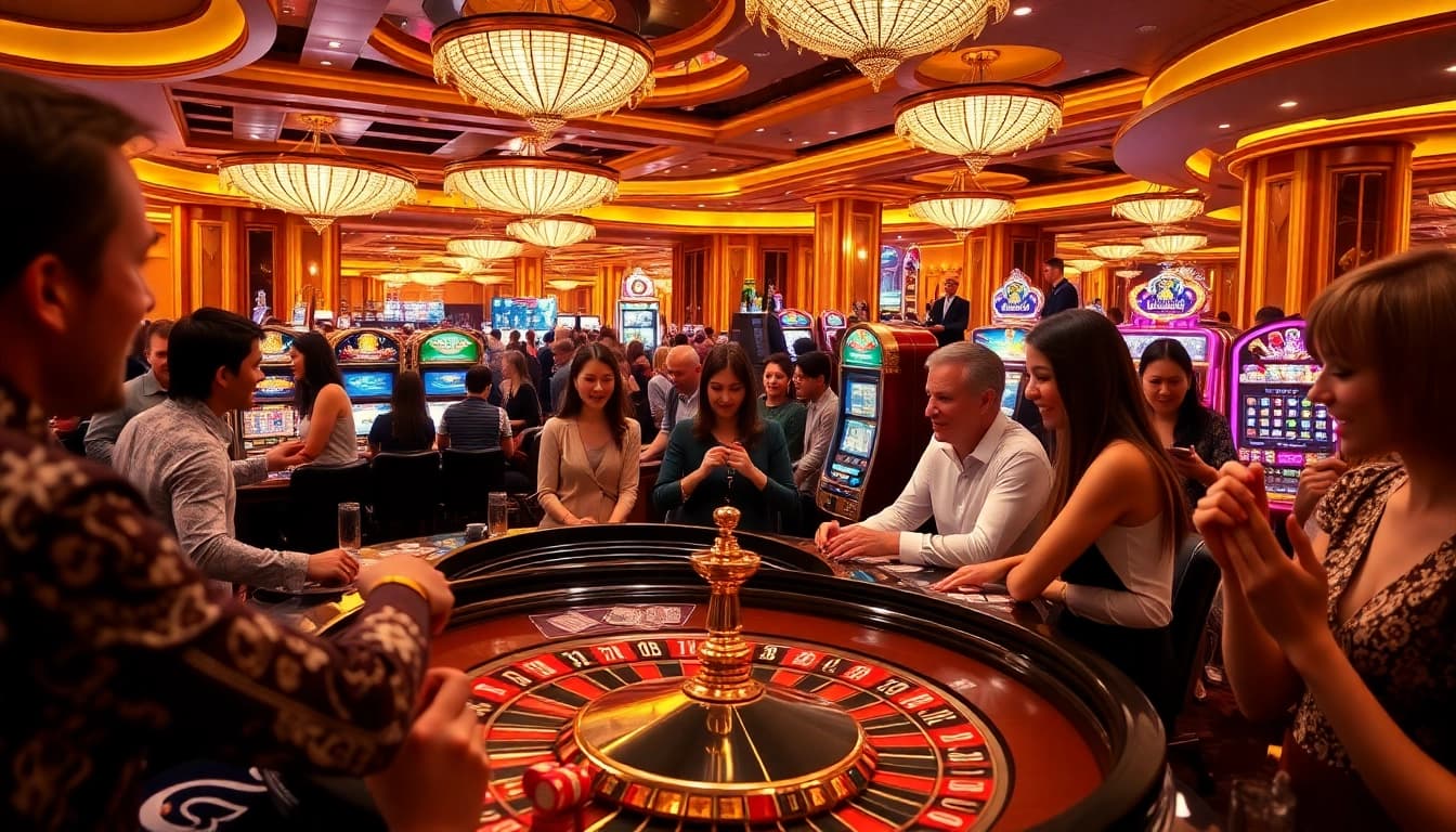 s8 live roulette action showcasing excitement with colorful poker chips and vibrant players.