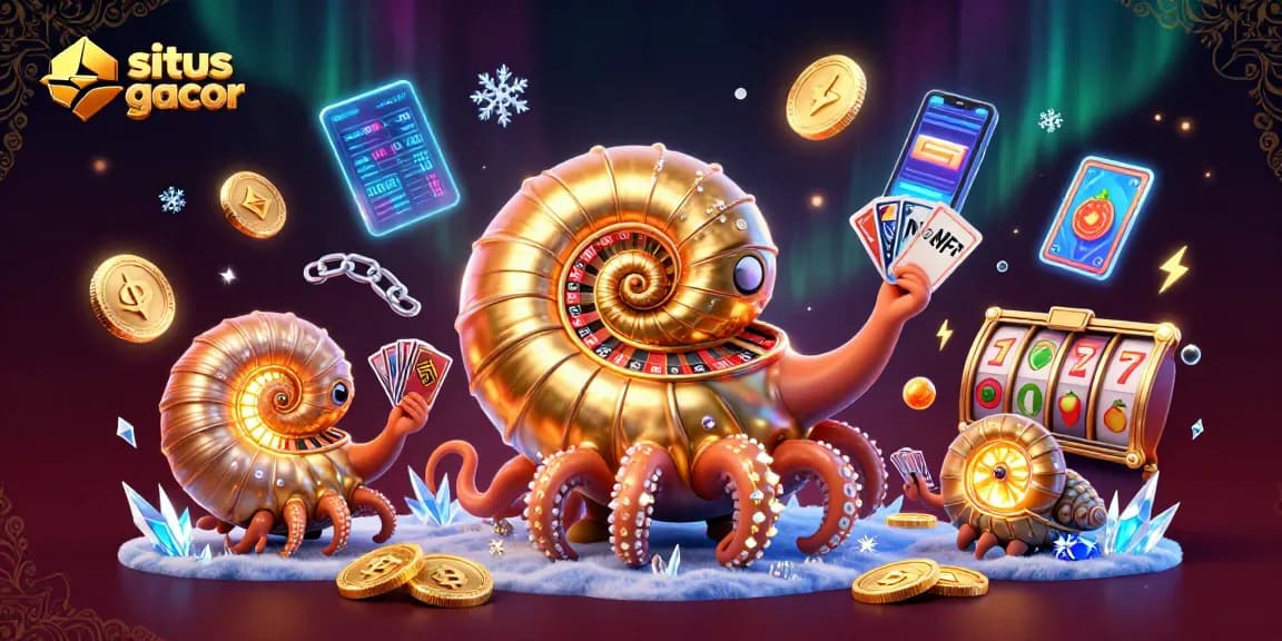 Mengunduh aplikasi gratis situs slot gacor dengan karakter nautilus raksasa sambil menikmati permainan slot.