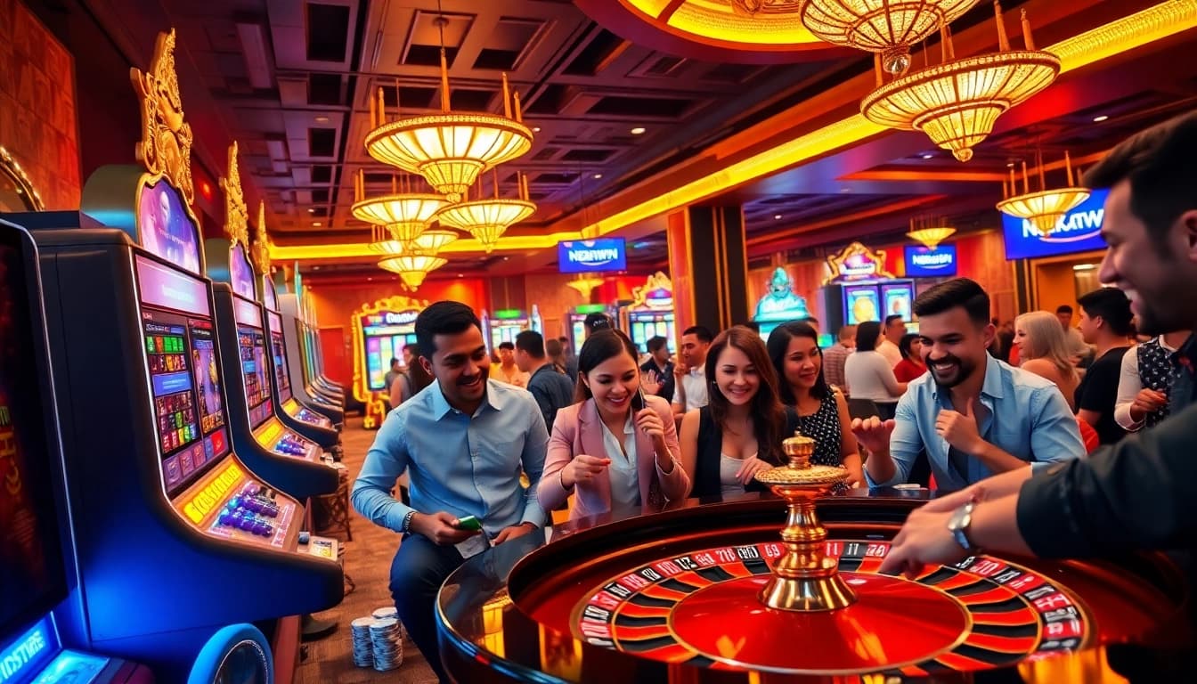 situs nekatwin players enjoying vibrant online casino games with excitement and luck.