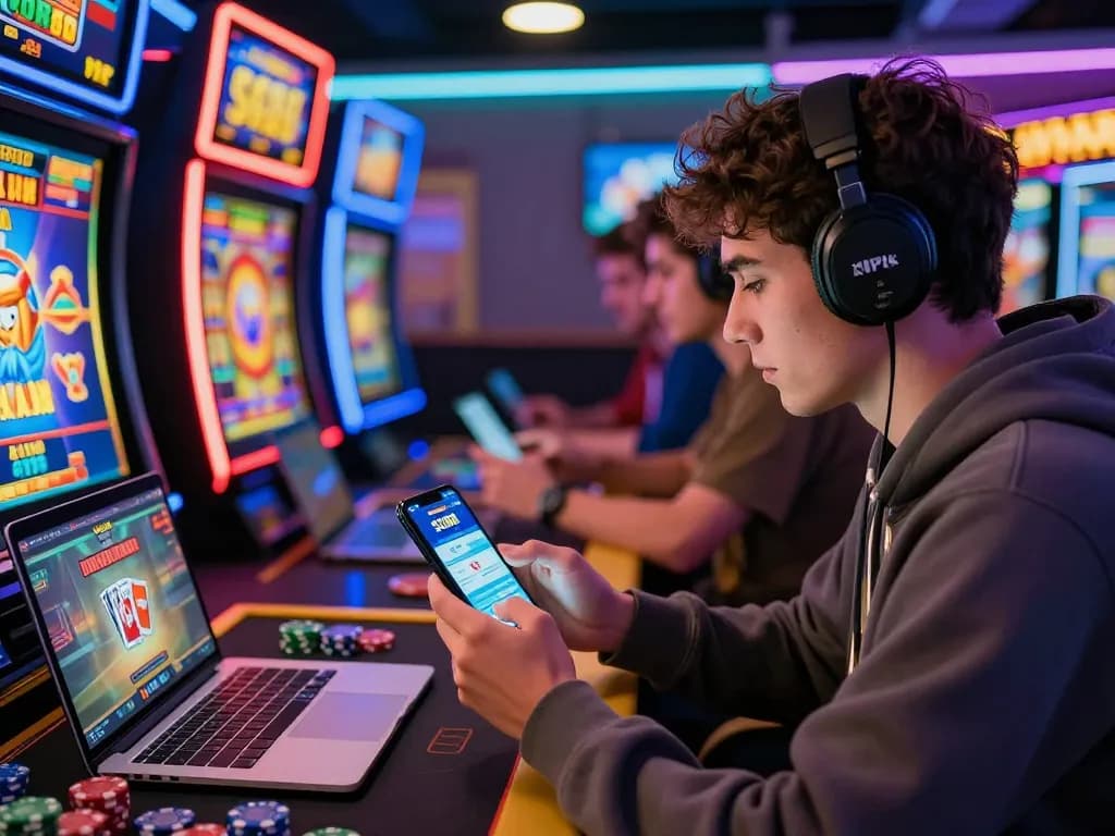 Exciting SC88 VIP gaming experience with players using mobile devices in a vibrant atmosphere.