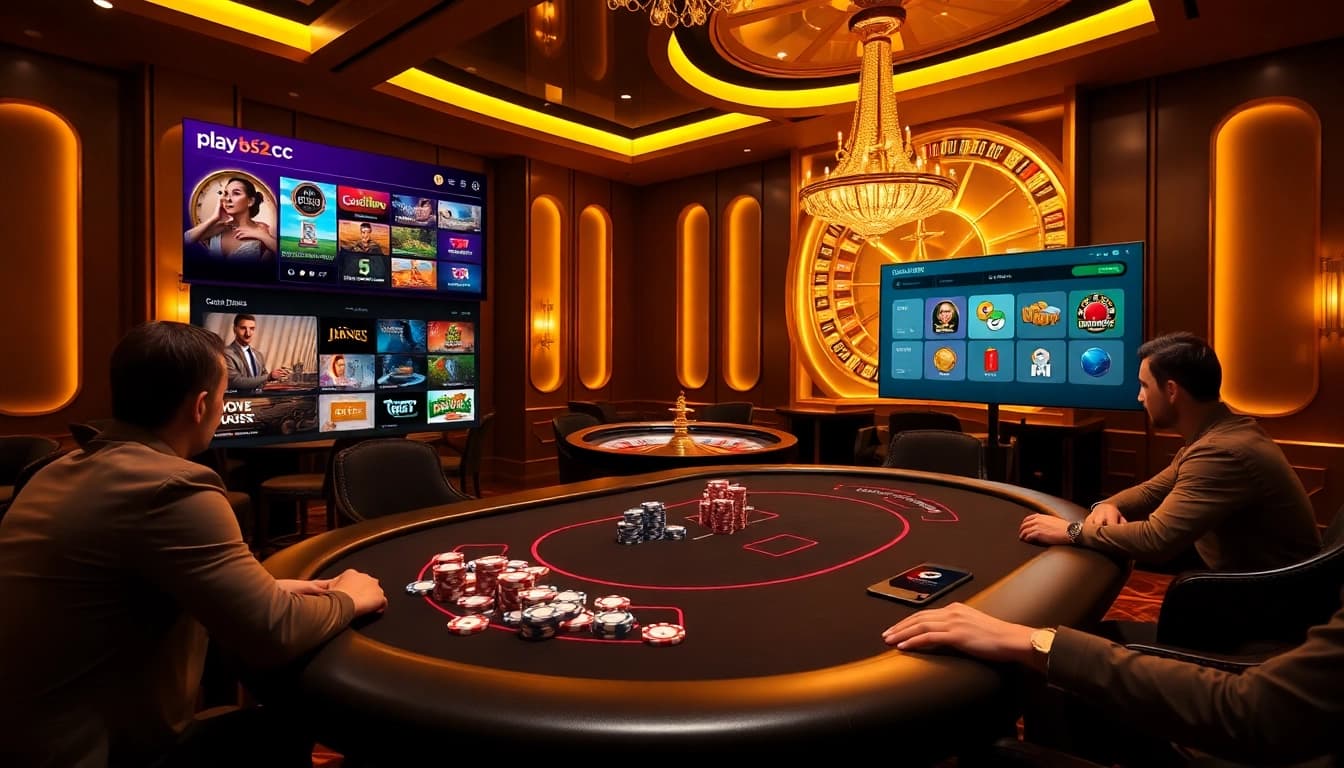 Engage in thrilling play b52 cc action at a luxurious casino with exciting games.