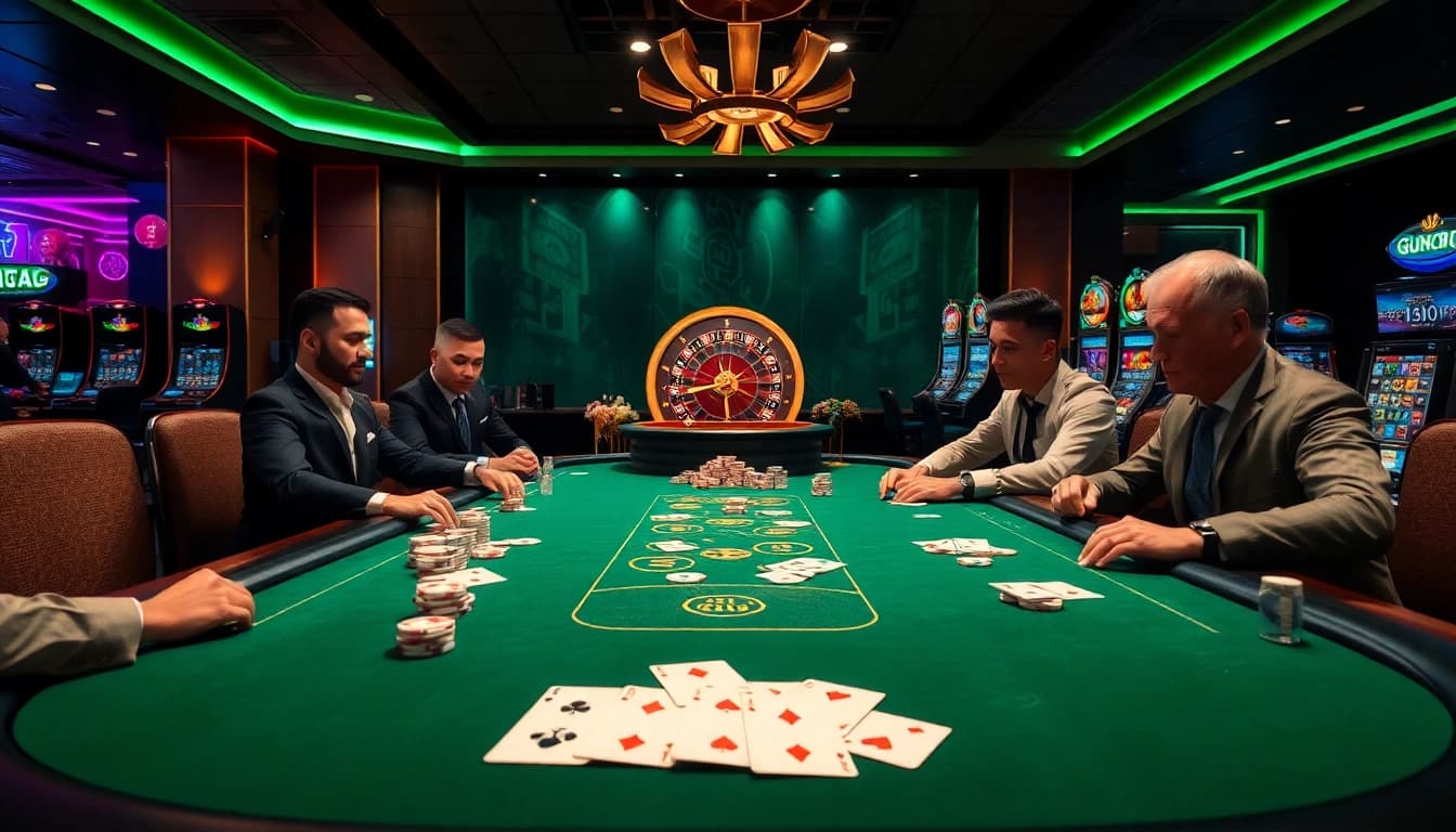Experience the luxury of gambling at https://gg88live.com/ with a thrilling poker game scene full of excitement and professionalism.