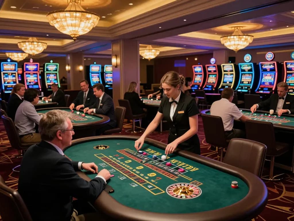 Win88 players engaging in exciting roulette gameplay at a vibrant casino