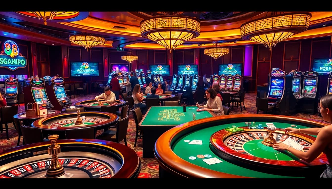 Experience the excitement of high-stakes gambling at https://68vip.plus/ with poker chips and roulette tables.