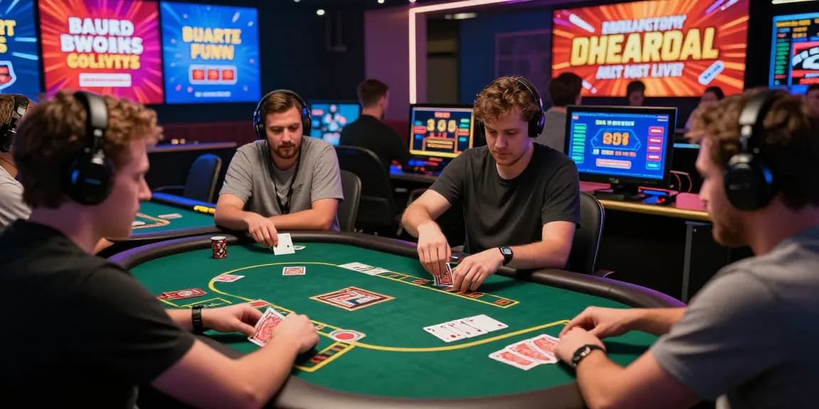 Engaging 68gamebai online gaming scene showcasing players enjoying card games with vibrant graphics.