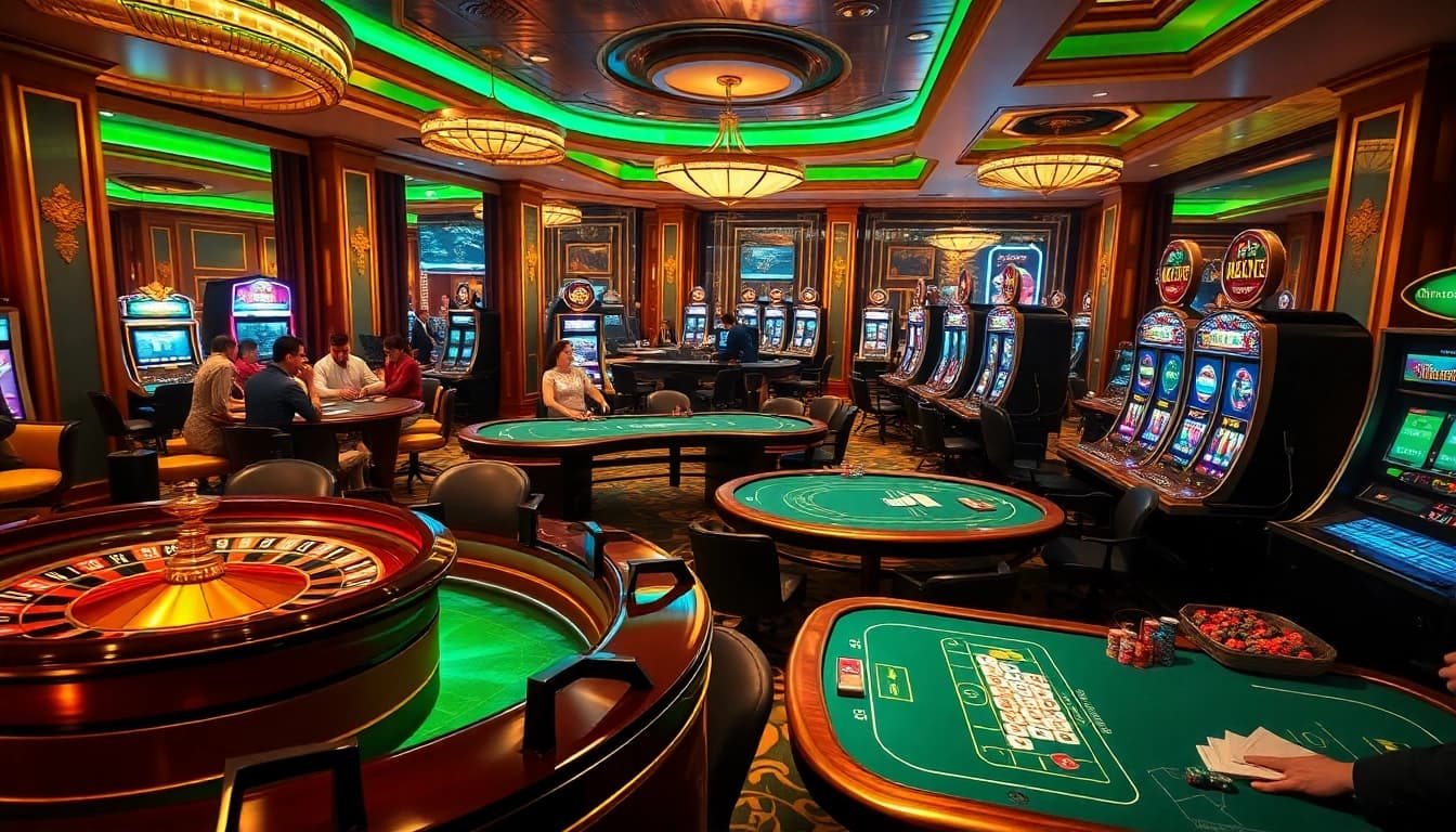 Experience vibrant casino action featuring https://13win.group/ with poker tables, roulette, and luxurious decor.