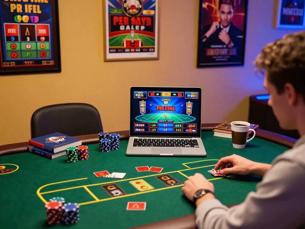 Engaging in exciting online poker at sc88vn, showcasing a modern gaming environment with strategic elements.