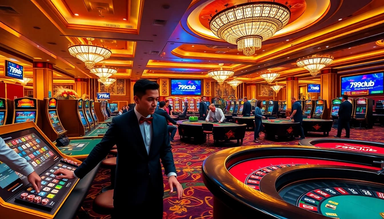 Players enjoying blackjack and roulette at the luxurious 789club 789clubz.dev casino.