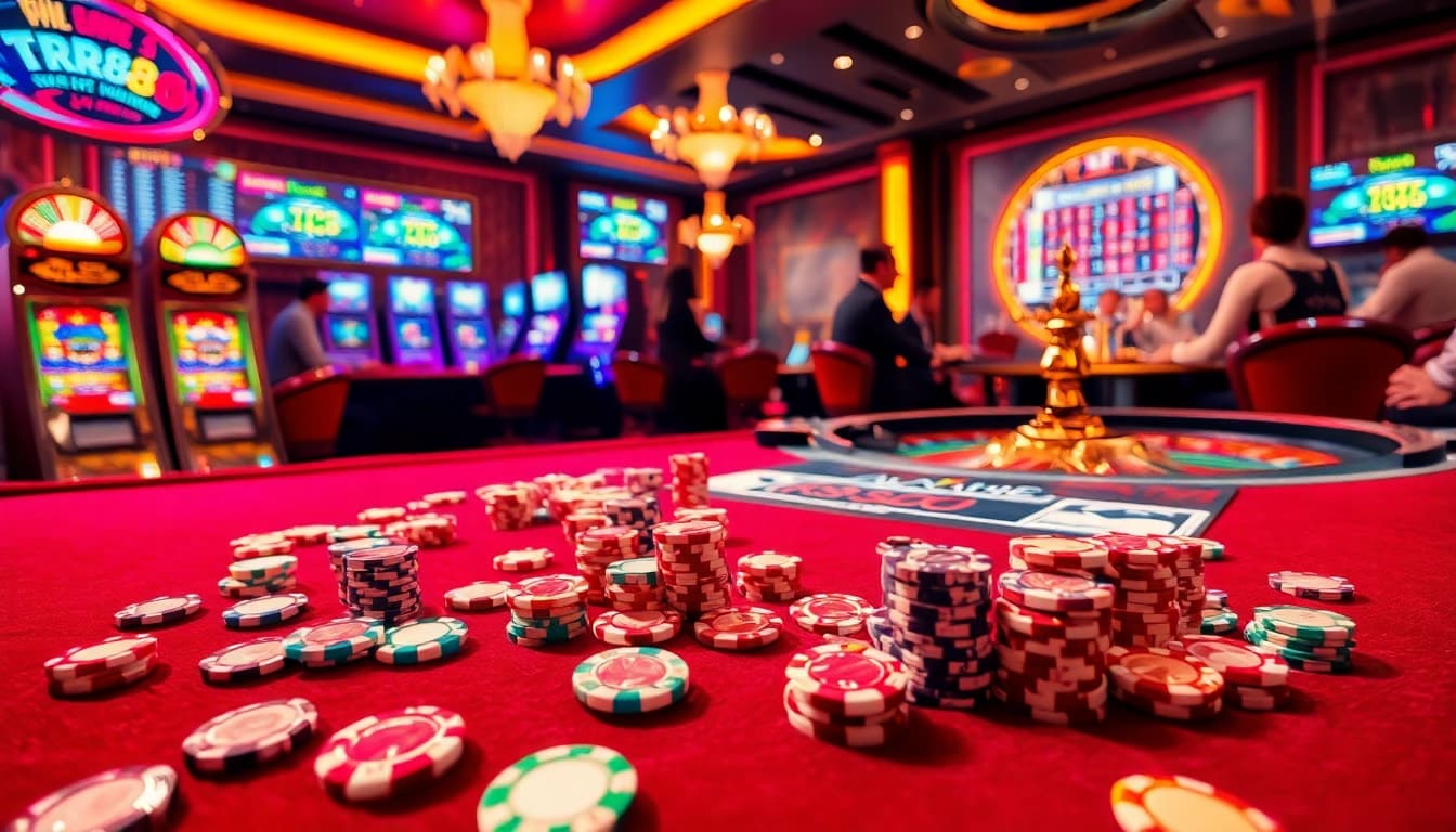 Engage with the RR88 casino experience featuring vibrant tables and dynamic gameplay.