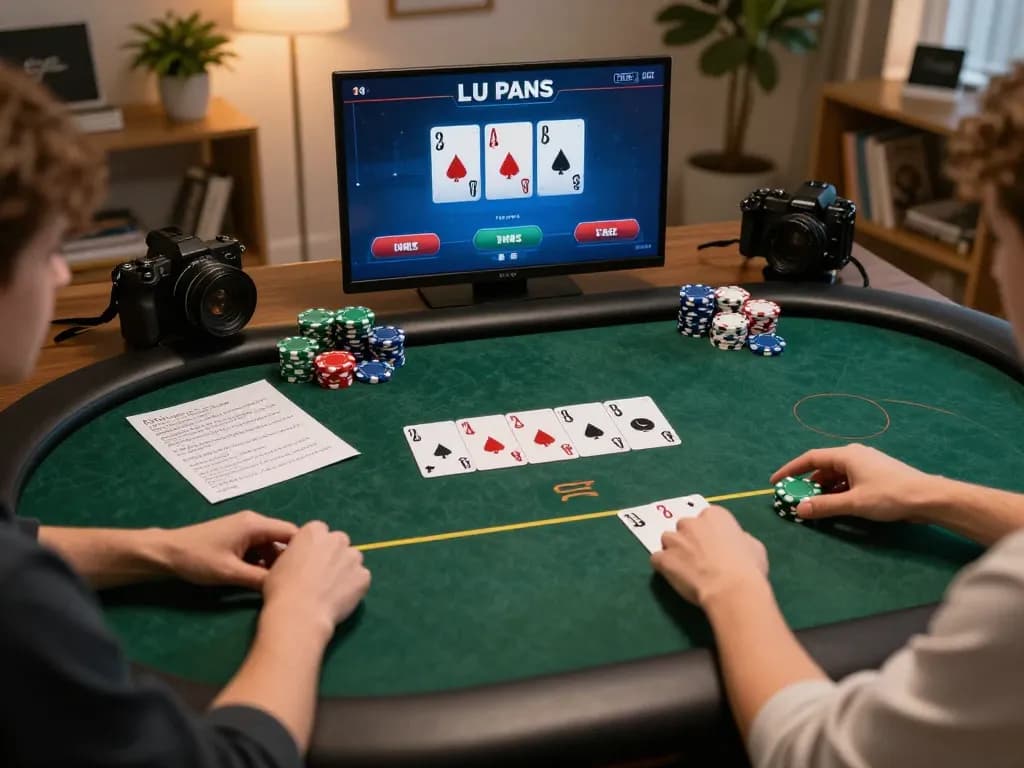 SX88 players strategizing their next moves during an online poker game.