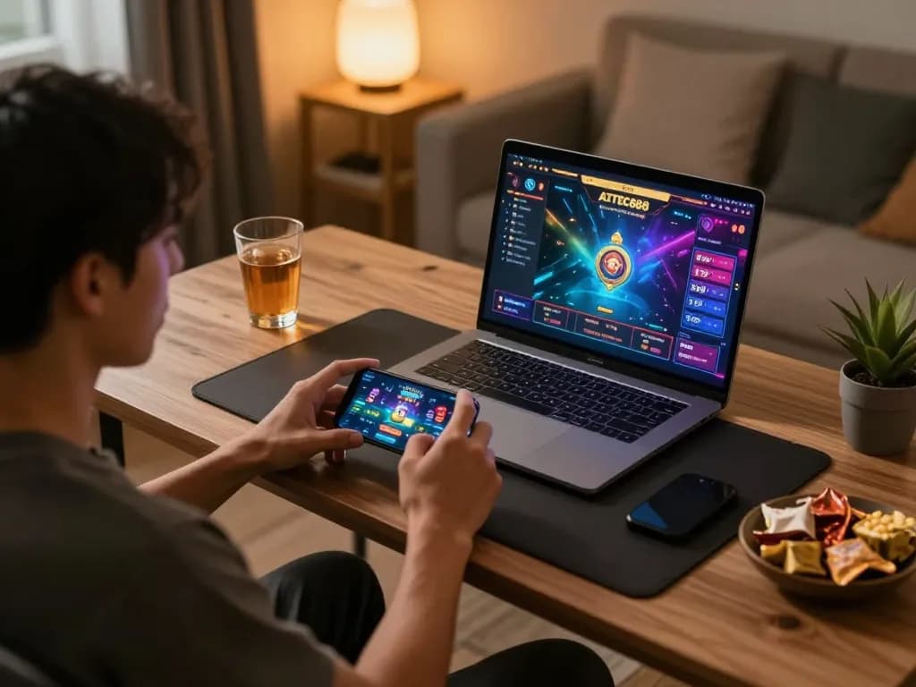 Engaging gameplay on AZTEC888 mobile app showcasing vibrant graphics and user-friendly interface.