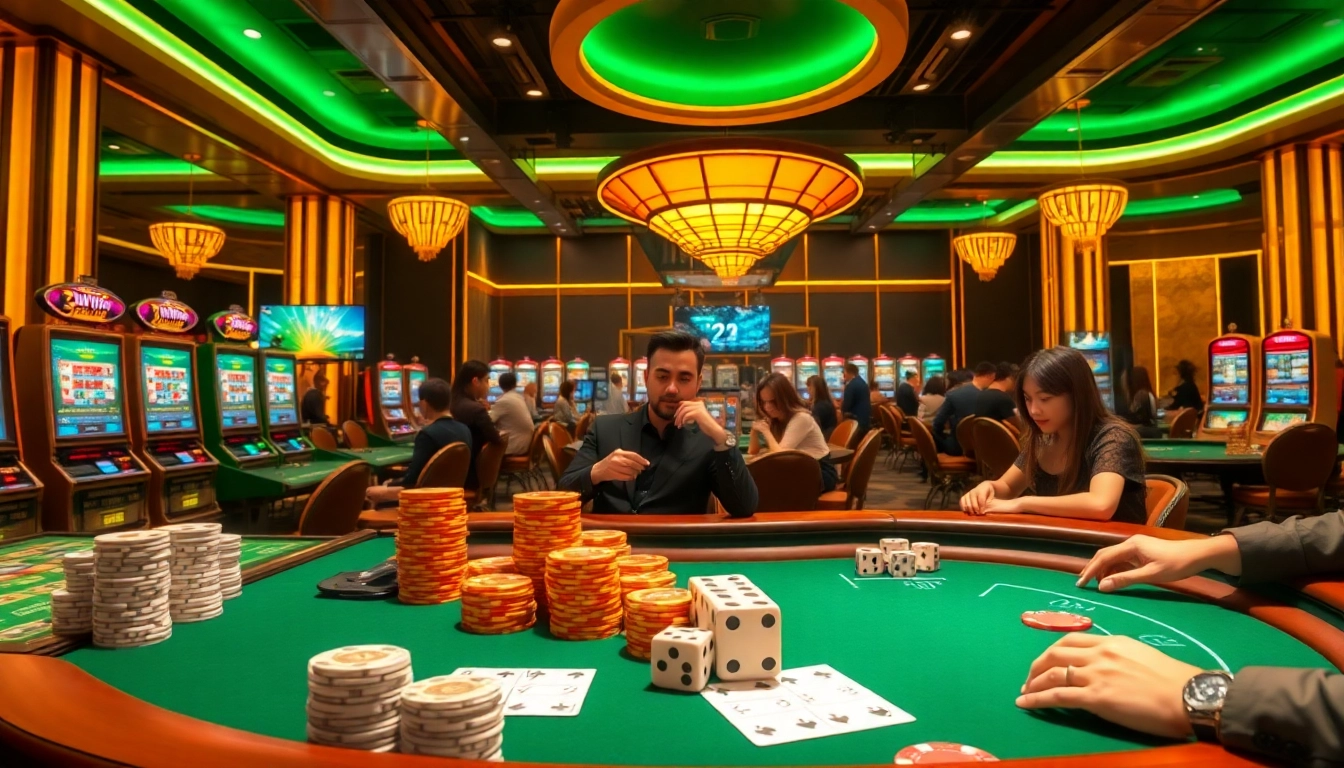 A player enjoying the 23win app while engaging with vibrant casino games.