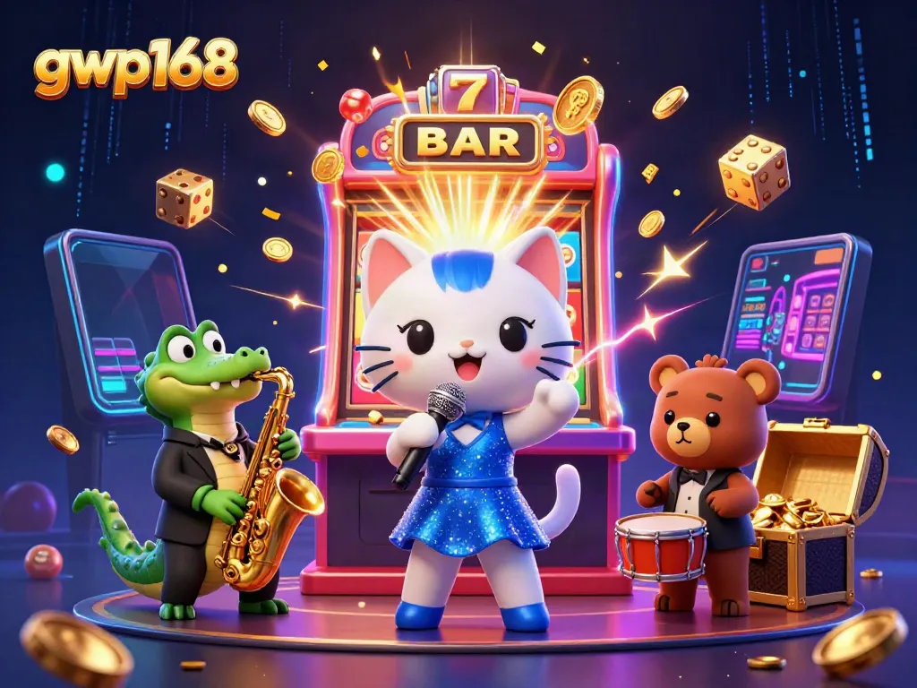 Gwp168 menyuguhkan mesin slot spektakuler dengan penyanyi jazz kucing di kasino.