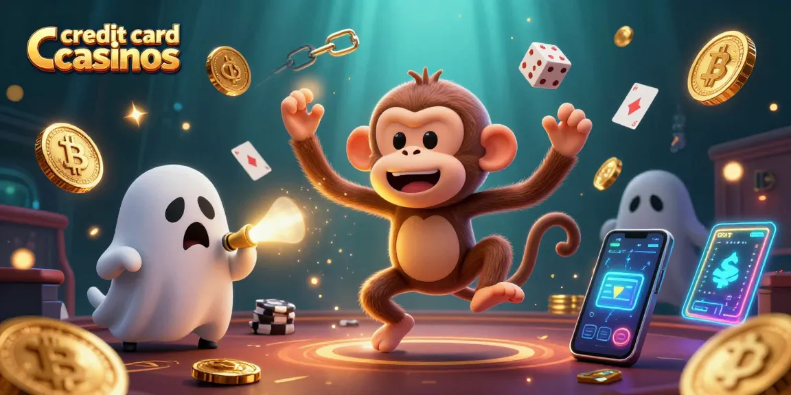 Experience thrilling gameplay at credit card casinos featuring golden juggled items and dynamic crypto elements.