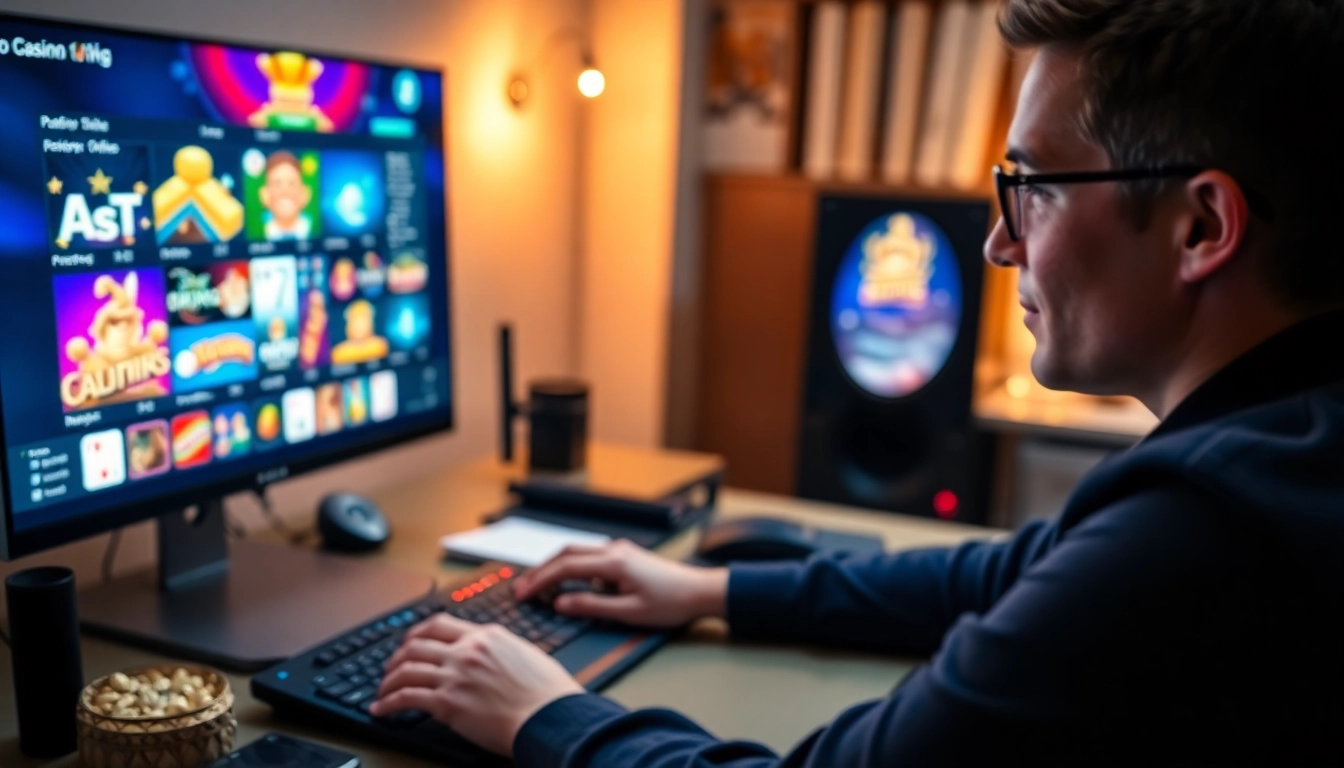 Erleben Sie spannende casino online spiele in einem modernen Online-Casino-Setup.