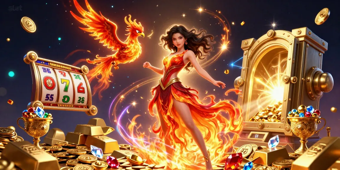 Experience the thrilling slot gaming atmosphere with vibrant visuals and dynamic elements.
