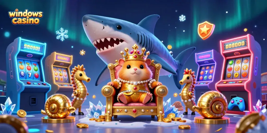 Engage in thrilling gameplay at a windows casino with vibrant characters and dynamic visuals.
