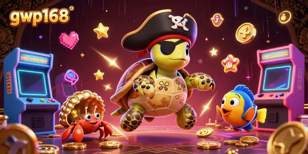 Bermain gwp168 di platform dengan berbagai permainan slot dan fitur menarik dalam ilustrasi karnaval 3D yang memukau.