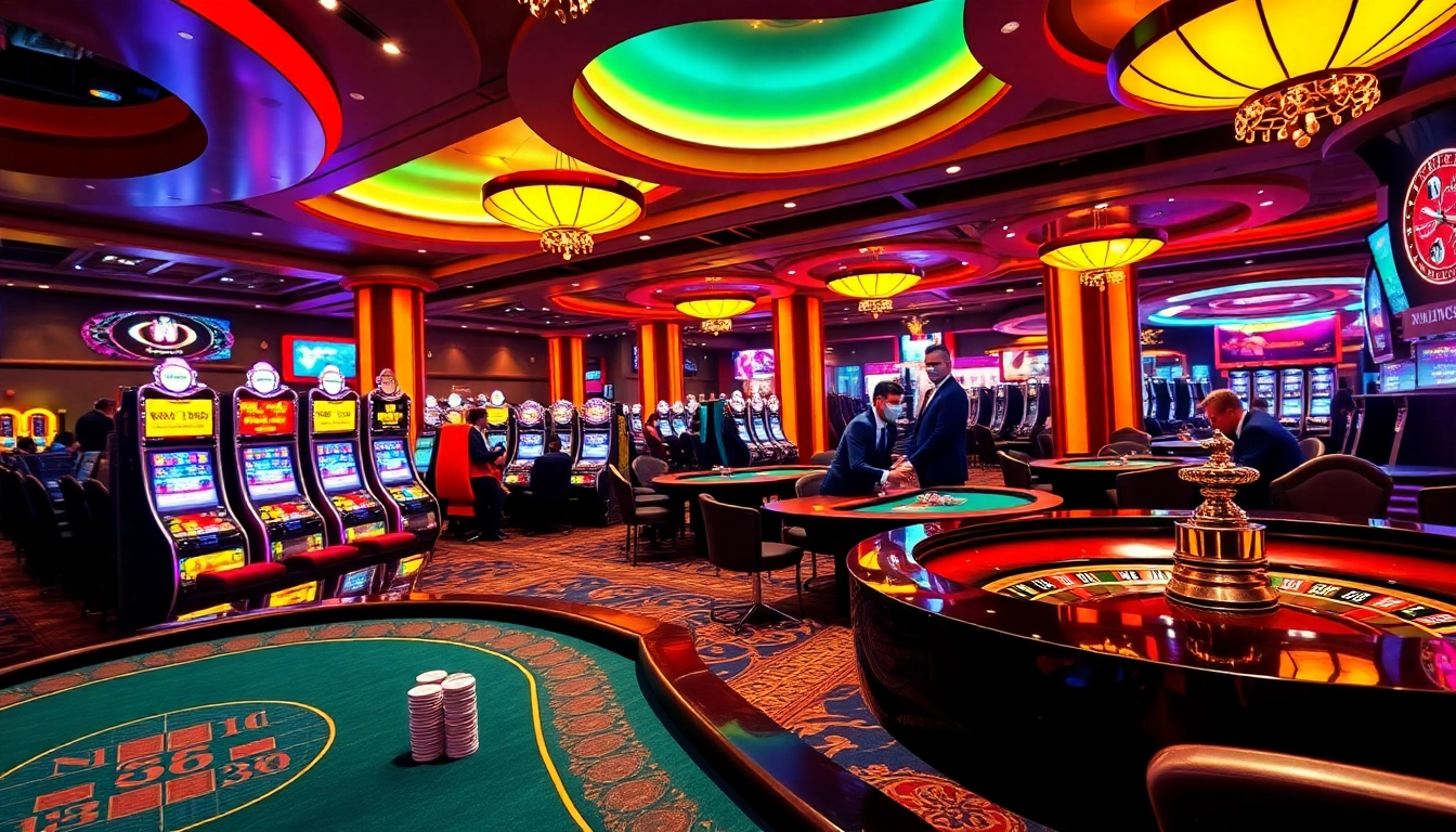 Players enjoying the immersive gaming experience at Nhà Cái NEW88 casino.