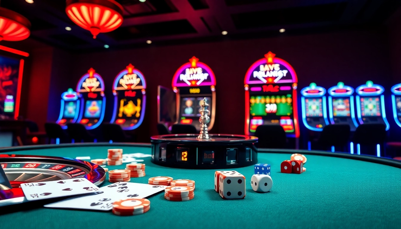 Experience the thrill of online gambling with https://mm88.tokyo/ at a luxurious casino table featuring cards and chips.