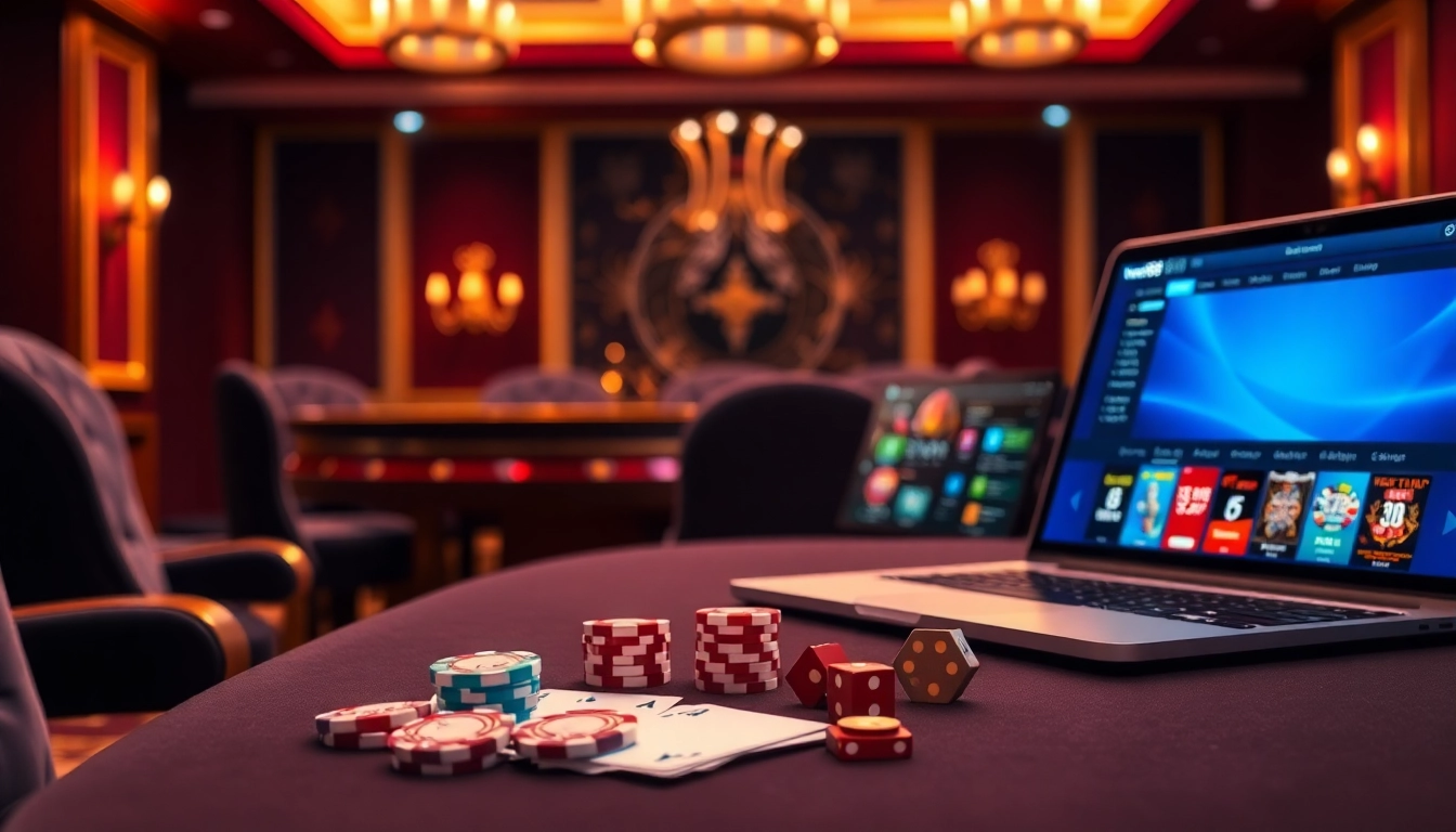 Experience the thrill of new888 with luxurious casino elements and vibrant gaming visuals.