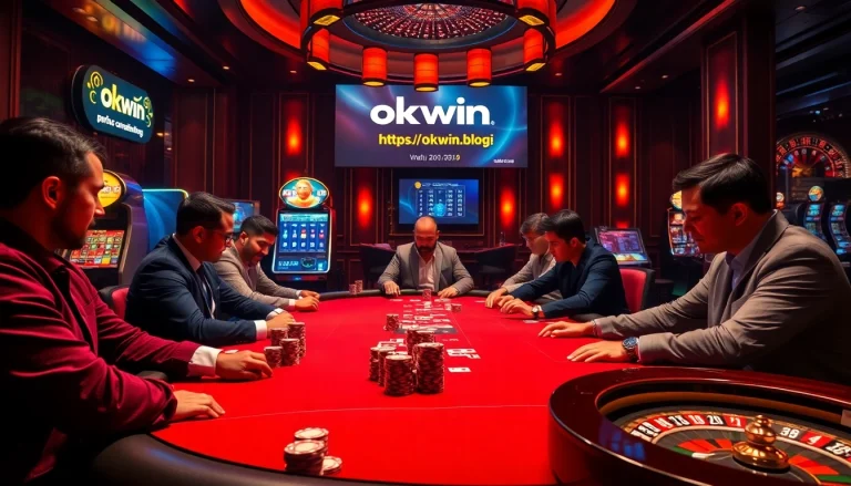 Experience thrilling gaming moments at https://okwin.blog/ with a vibrant casino poker scene.