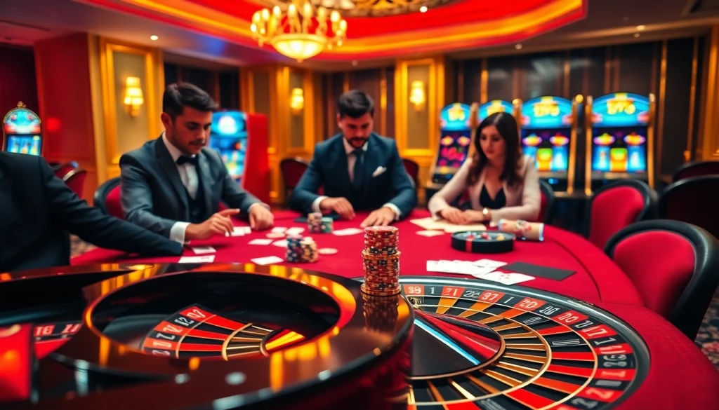 Join the thrill of casino gaming with birutoto at an elegant poker table surrounded by excitement.