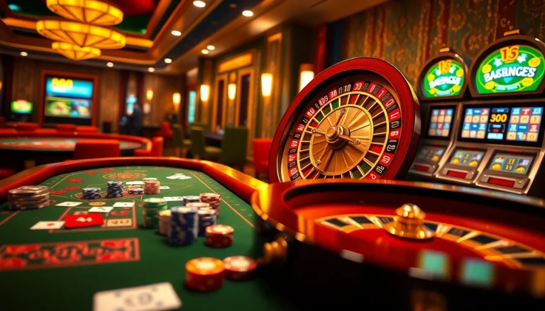 Experience the thrilling excitement of 888 new with poker chips, cards, and slots in a luxury casino setting.