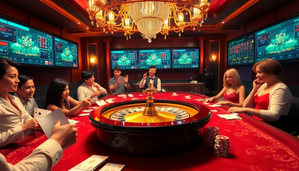 Experience thrilling gameplay at https://lc88app.com/ featuring exciting casino tables and a vibrant atmosphere.