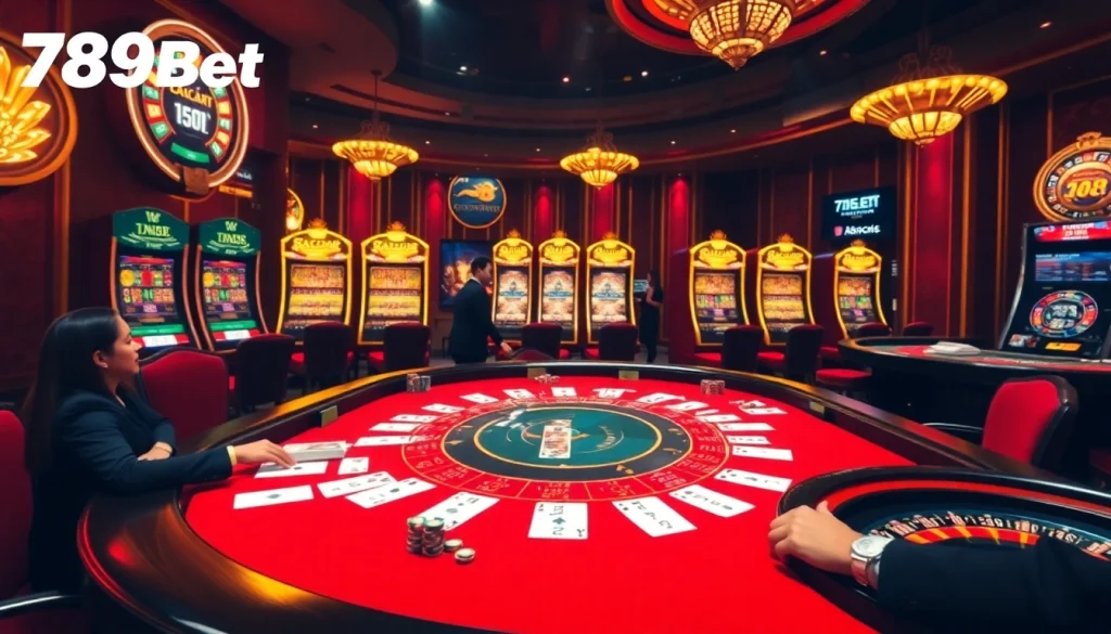 Engaging baccarat game at 789bet casino with vibrant atmosphere and dynamic gameplay.