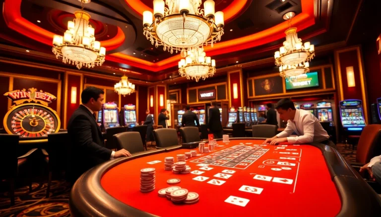 Experience thrill and luxury at WINBET's immersive casino gaming tables.