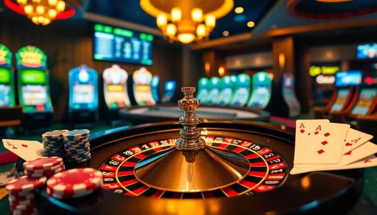 Experience the thrill of betting at https://rr88.auction/ with a luxurious casino setup featuring roulette and poker chips.