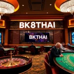 Experience excitement at bk8thai's luxurious casino tables featuring vibrant games and professional atmosphere.
