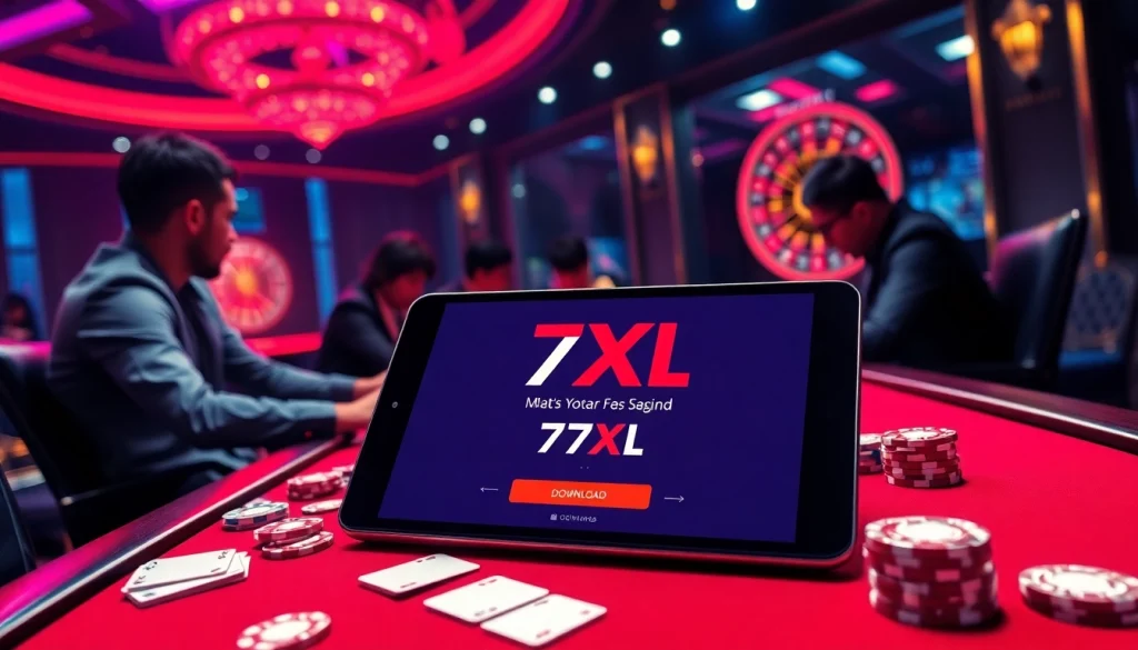 Engage with the thrilling experience of 7XL download at a luxurious poker table with professional players.