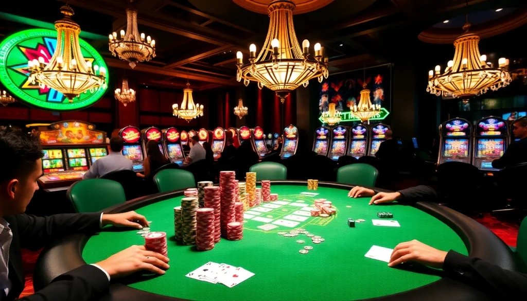 Engaging in a high-stakes game at 79 king casino, showcasing vibrant poker chips and cards.