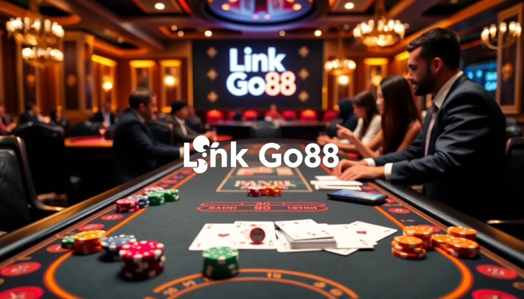 Experience the thrill of Link Go88 with engaging casino action and vibrant betting elements.