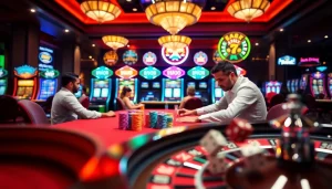 Engage in thrilling games at https://nk88net.com/ with vibrant poker tables and exciting slot machines.