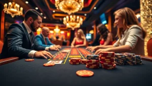 에볼루션 카지노에서 실시간 딜러와 플레이어 간의 흥미로운 상호작용을 보여주는 장면