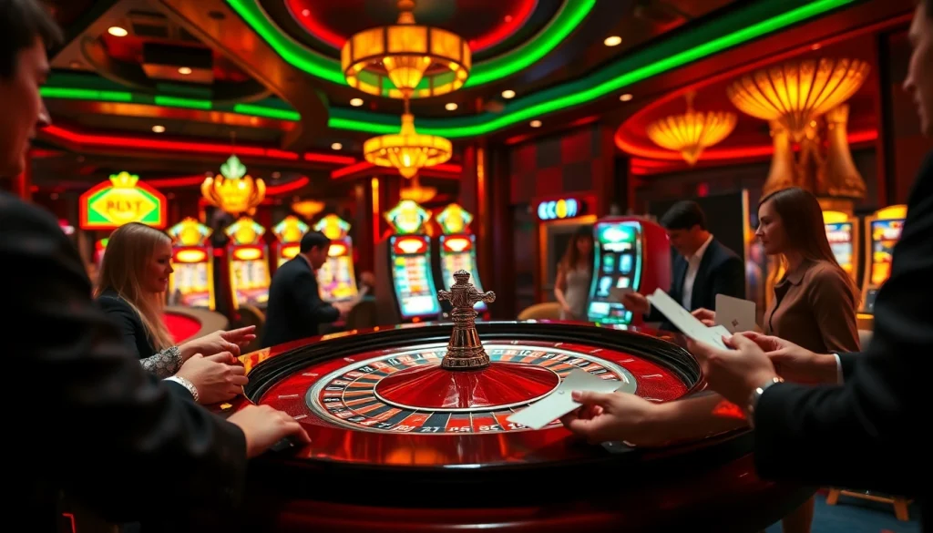 Experience thrilling games and luxury with rikvip at an upscale casino table.
