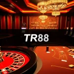 Players enjoying a thrilling experience at the Trang Chủ TR88 casino, highlighted by roulette and slot machines.