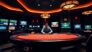 에볼루션 카지노에서 실시간 딜러와 함께하는 흥미로운 카지노 테이블 게임 장면