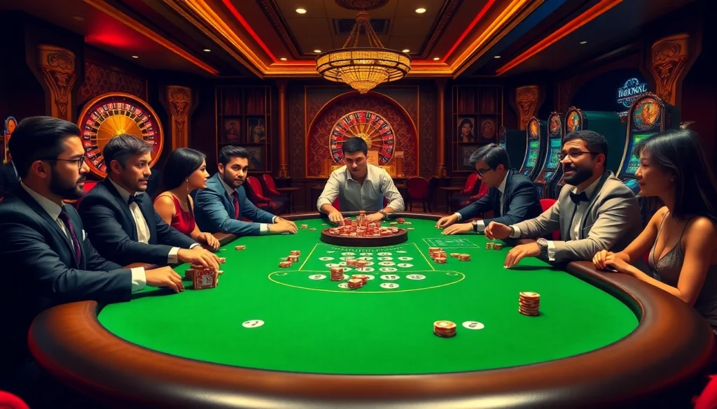 Experience the thrill of high-stakes gambling at 79king's luxurious poker table.