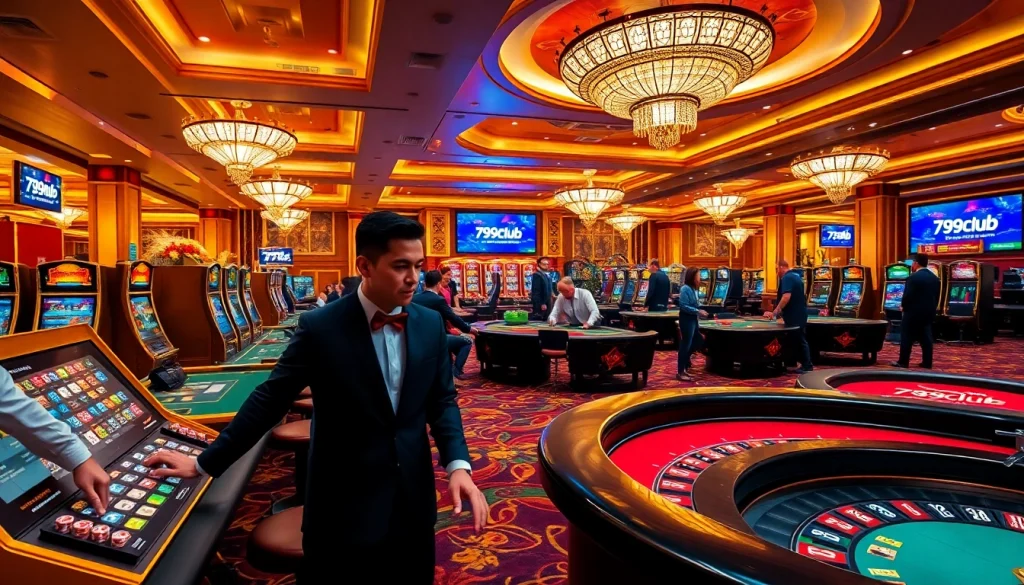 Players enjoying blackjack and roulette at the luxurious 789club 789clubz.dev casino.