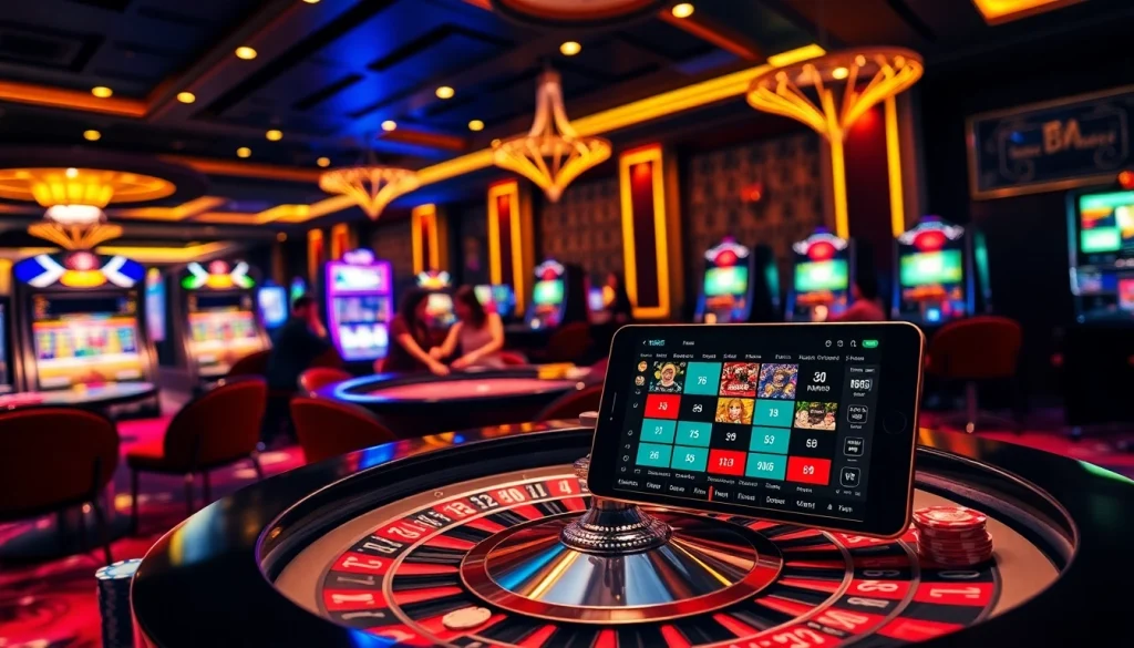 New88 casino scene featuring players at roulette table, showcasing excitement and luxury.