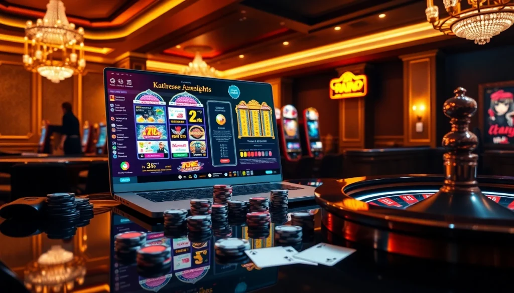Experience gaming excitement with situs apiraja88 through vibrant slot machines and casino chips.